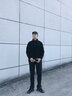 立領(lǐng)抓絨衣男25年秋冬季新款大碼保暖衛衣加絨加厚外套女防風(fēng)夾克 黑色【抗菌保暖-男女同款】 XL 【建議145-160斤】 曬單實(shí)拍圖