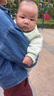 婧麒（JOYNCLEON）嬰兒衣服秋冬連體衣純棉新生兒季男女寶寶夾棉保暖對開哈衣服爬服 中開星月蒼綠 73cm 【6-9個(gè)月，體重7.2-9kg】 曬單實(shí)拍圖