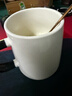 拜杰馬克杯陶瓷咖啡杯禮物水杯牛奶杯早餐杯辦公杯帶勺帶蓋杯子420ml 曬單實(shí)拍圖