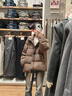 優(yōu)衣庫女裝羽絨茄克/柔軟面料外套夾克25秋冬新款479212 37 栗色 S 曬單實(shí)拍圖