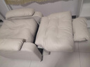 工匠時(shí)光喂奶單人沙發(fā)小戶(hù)型臥室簡(jiǎn)約懶人科技布藝休閑可躺功能沙發(fā)哺乳椅 基礎款：米白-滑輪腳 單人 曬單實(shí)拍圖