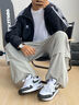 adidas休閑簡(jiǎn)約三條紋梭織立領(lǐng)夾克外套男裝秋季阿迪達斯三葉草   黑色 (偏小，推薦買(mǎi)大1碼)   L 曬單實(shí)拍圖
