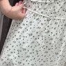 優(yōu)衣庫女裝棉質(zhì)印花打褶連衣裙無袖裙子度假碎花480629 01 乳白色 S /155/80A 曬單實拍圖