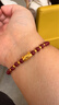 七可紫金朱砂手串女999硬金轉運珠手鏈騏驥紅送女友老婆媽媽 曬單實(shí)拍圖