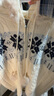 F426官方店國潮牌連帽毛領(lǐng)費爾島軟糯開(kāi)衫毛衣 米白色 M 曬單實(shí)拍圖