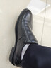 海瀾之家HLA皮鞋男頭層牛皮鞋子男套腳正裝休閑商務(wù)皮鞋男 T211黑色42 曬單實(shí)拍圖