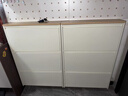 雅即（YAJI）鋼制超薄鞋柜門(mén)口入戶(hù)柜鞋柜翻斗鞋柜收納柜一體靠墻玄關(guān)儲物柜 3層象牙白長(cháng)65【小戶(hù)型首選】 加厚升級款 曬單實(shí)拍圖