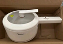 美的（Midea）電煮鍋 小電鍋 電蒸鍋 長(cháng)柄 宿舍小鍋 多功能輔食鍋 學(xué)生宿舍泡面XZE2017 1.6L配蒸籠【國家補貼】 曬單實(shí)拍圖