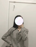 優(yōu)衣庫女裝紐花圓領(lǐng)針織開(kāi)衫/毛衣外套空調衫通勤481477 03 灰色 XL /165/92A 曬單實(shí)拍圖