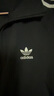 阿迪達斯 （adidas）三葉草系列 女 KNITTED TOP 針織夾克 IY7278 黑色  M  曬單實拍圖