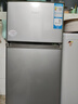 海爾（Haier）冰箱小型二門(mén)辦公室迷你小冰箱節能直冷家用租房家電冷藏冷凍超薄雙開(kāi)門(mén)省電小型冰箱 118升、360°立體制冷、低溫補償 曬單實(shí)拍圖