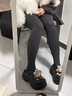 佰姿緣灰色打底褲女2025年新款春秋冬季加絨加厚羊毛保暖壓力瘦腿連褲襪 深灰連1條裝 均碼 120g春秋無(wú)絨款（20~30℃） 曬單實(shí)拍圖