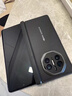 適用華為mateX6翻蓋式碳纖紋保護套mateX6外殼華為X6皮套智能視窗 羽砂黑 華為mateX6 曬單實(shí)拍圖