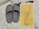 JOYTOUR一次性拖鞋 便攜差旅浴室防滑情侶涼拖鞋帶收納袋 灰色42-43 曬單實(shí)拍圖