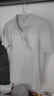 優(yōu)衣庫男女裝涼感衣AIRism POLO衫短袖商務(wù)通勤T恤479724 475367 479724/02淺灰色 M /170/92A 曬單實(shí)拍圖