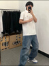 比音勒芬（Biemlfdlkk）【升級透氣棉】夏季男士上衣職場(chǎng)商務(wù)休閑多色翻領(lǐng)短袖polo衫簡(jiǎn)約 08白色 M （100） 曬單實(shí)拍圖