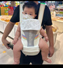 bebebus【雙11】腰凳嬰兒背帶抱娃神器減震四季通用兒童背嬰帶 輕享家 曬單實拍圖