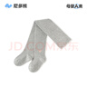 尼多熊（Niduoxiong）兒童連褲襪春秋女童褲襪寶寶打底襪嬰兒打底褲白色秋冬 灰色 均碼 100 適用身高90-100 襠部加寬 曬單實(shí)拍圖