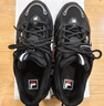 斐樂（FILA）貓爪5代官方女復(fù)古運(yùn)動鞋楊冪同款新款休閑鞋老爹鞋 黑-BK 38 曬單實拍圖