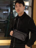 老人頭男士胸包大容量單肩斜挎包多功能休閑運動(dòng)潮流腰包手機包生日禮物 曬單實(shí)拍圖