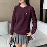 特步親膚棉質(zhì)休閑運動(dòng)服套裝女秋冬保暖新款寬松長(cháng)袖衛衣洋氣兩件套女 薏米紅+黑【 64棉+62棉】 L 170-速發(fā) 曬單實(shí)拍圖