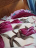 南极人冬天毛毯被子加厚盖毯冬季单床宿舍单人办公室双层拉舍尔铺床毯 CC-653大红 200x230cm约8斤 实拍图