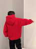 NASA STONE聯(lián)名男童連帽衛衣套裝秋冬2025新款中大童男孩加絨兒童春季運動(dòng)服 紅色+黑褲子（春秋款二） 120 兒童尺碼推薦【38-45斤】 曬單實(shí)拍圖