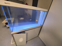 森森（SUNSUN）大型魚(yú)缸底過(guò)濾水族箱客廳家用落地玻璃生態(tài)金魚(yú)缸 屏風(fēng)隔斷款 1.2米長(cháng)42cm寬（黑白灰可選） 曬單實(shí)拍圖