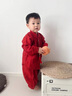 G.DUCKKIDS小黃鴨周歲禮服男寶寶抓周衣服漢服百日宴百天滿(mǎn)月嬰兒套裝春秋季 酒紅色+香囊 90 建議1~2歲【 80-90cm】cm 曬單實(shí)拍圖