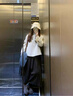 蔓爾依秋冬連衣裙女2025新款女裝秋季搭配氣質(zhì)一整套裝大碼毛呢外套裙子 杏色外套+黑色半身裙 M 建議90-105 曬單實(shí)拍圖