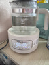 摩飛電器（Morphyrichards）全玻璃養生壺家用燒水壺多段控溫電熱水壺極速風(fēng)冷恒溫壺沖奶泡奶機MR5602 1.2L 椰奶白 曬單實(shí)拍圖