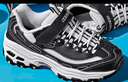 Skechers斯凱奇童鞋經(jīng)典熊貓鞋老爹鞋兒童運動(dòng)鞋秋休閑女童鞋664060L 黑色/白色/BKW 36 曬單實(shí)拍圖
