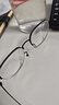 依視路（ESSILOR） 鉆晶系列高清耐磨防藍光近視超薄鏡片專(zhuān)業(yè)配度數眼鏡架男女鏡框 TR-全框-1021BK-黑色 鏡框+依視路膜巖高清1.60現片 曬單實(shí)拍圖