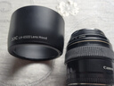 JJC 相機遮光罩 適用于佳能EF 85mm F1.8/100-300mm/135mm f1.2/100mm F2鏡頭 替代ET-65III 保護配件 遮光罩 曬單實(shí)拍圖