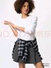 優(yōu)衣庫女裝柔滑彈力棉質(zhì)圓領(lǐng)T恤/長(cháng)袖基礎版型內搭480869 00 白色 M /160/84A 曬單實(shí)拍圖