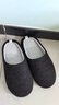 內泊（NEIBO）【超舒服】乳膠棉拖鞋男冬季女室內家居大碼防滑防臭保暖羊毛茶44 曬單實(shí)拍圖