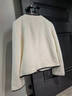 DZZIT地素明星同款優(yōu)雅氣質(zhì)名媛小香風(fēng)撞色設計外套女 米白色 S 曬單實(shí)拍圖