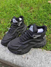 德?tīng)柣荩―EERWAY）鞋子男鞋2025秋季高幫老爹鞋男士休閑運動(dòng)鞋 曜石黑 42 曬單實(shí)拍圖