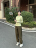 徽格兒（phigeer）連帽羽毛球服運動(dòng)套裝女秋季長(cháng)袖跑步籃球服戶(hù)外裝備登山服速干衣 豆蔻綠兩件套（軍綠色褲） M 曬單實(shí)拍圖