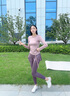 范迪慕瑜伽服套裝女春夏新品健身服運動(dòng)套裝普拉提訓練跑步騎行減肥套裝 曬單實(shí)拍圖