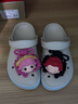 CROCS卡駱馳貝雅卡駱班洞洞鞋|205089 冬日白/彩色-1LI 37/38(230mm) 曬單實(shí)拍圖