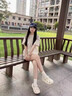 都市麗人襪子女夏季薄款2025爆款純棉襪月子堆堆襪防臭無(wú)骨白色中筒襪 曬單實(shí)拍圖