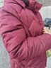 中老年冬季連帽棉衣女?huà)寢尪b羽絨棉服70歲80老太太奶奶保暖外套 棗紅色 2603 2XL 建議110-130斤 曬單實(shí)拍圖