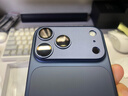 摩可（MOCOLL）【康寧AR增透】適用蘋果iPhone17promax一體式鏡頭膜全覆蓋后置攝像頭保護高清抗反射耐磨耐刮藍色 曬單實拍圖