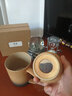 叁旬（sanxun） 知行陶瓷泡茶馬克杯帶蓋過(guò)濾水杯女男辦公室茶水分離杯子定制 知行馬克杯【黃砂釉】 曬單實(shí)拍圖