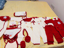 婧麒（JOYNCLEON）新生兒禮盒套裝純棉嬰兒衣服春夏秋冬滿月寶寶送禮用品禮箱 吉祥兔保暖款25件套【4件衣服】 新生兒（0_6個月） 曬單實(shí)拍圖