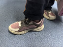 鴻星爾克（ERKE）童鞋男女童運動(dòng)鞋兒童中大童旋鈕扣休閑鞋蛋奶灰/布朗石34 曬單實(shí)拍圖