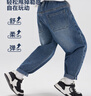 左西男童牛仔褲兒童褲子秋裝2025新款男孩春秋款中大童長(cháng)褲 牛仔色130 曬單實(shí)拍圖