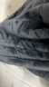 俞兆林（YUZHAOLIN）睡袍男冬季珊瑚絨25年秋冬新款加厚加長(cháng)加絨加厚大碼法蘭絨浴袍 NSMLZ-深灰【雙面加絨】 3XL （建議175-200斤） 曬單實(shí)拍圖