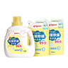 貝親（Pigeon）嬰兒抑菌除螨洗衣液 全家可用（溫暖陽(yáng)光香）1.5L+750ml*2 PL479 曬單實(shí)拍圖